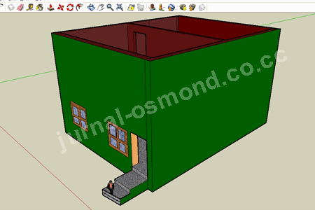 Google Sketchup Membuat Rumah Tingkat 3D Jurnal Osmond