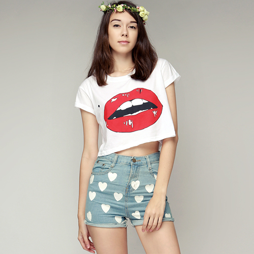 Monroe Lip Crop Top