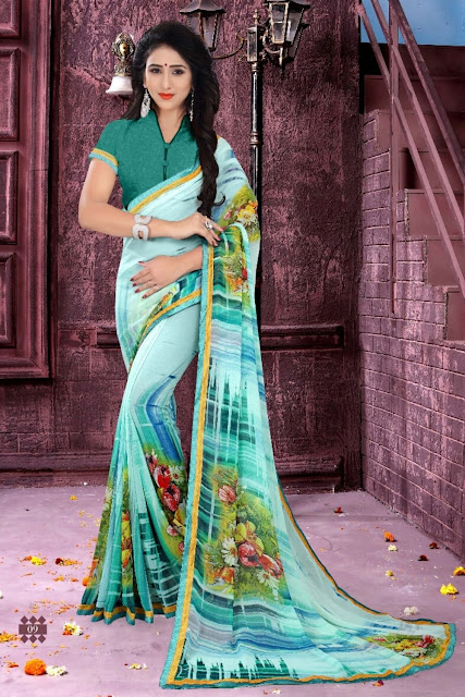 This picture is about Khusvi Casual Wear Soft Printed Saree