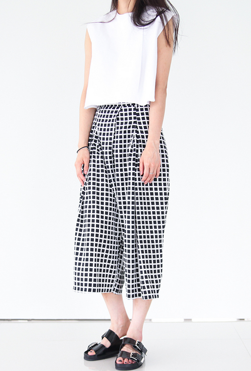 Gingham Gaucho Pants