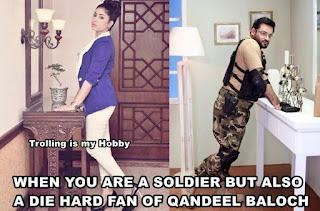 Fan of the Qandeel baloch - funny pic