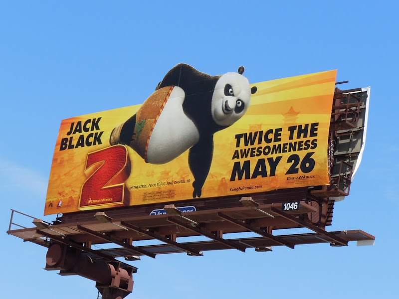 Kung Fu Panda 2 Twice the awesomeness billboard