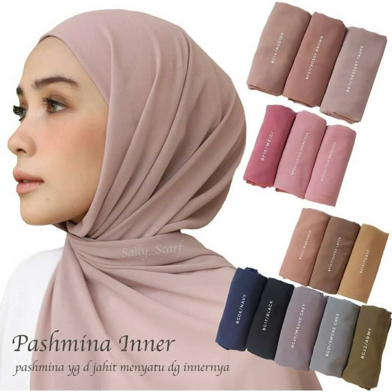 Warna jilbab pashmina yang cantik
