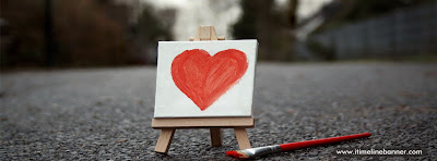 Painted Heart Facebook Timeline Cover