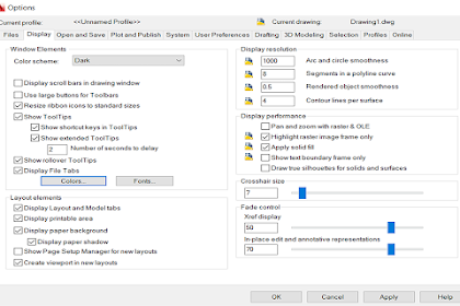 TUTORIAL AUTOCAD MENGATUR UKURAN KURSOR DAN WARNA LAYAR