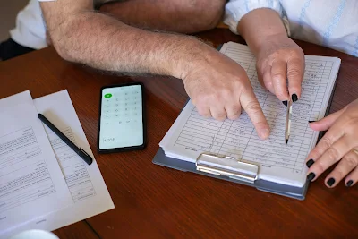 couple panning their finances together