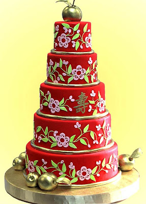 Red Wedding Cakes Pictures