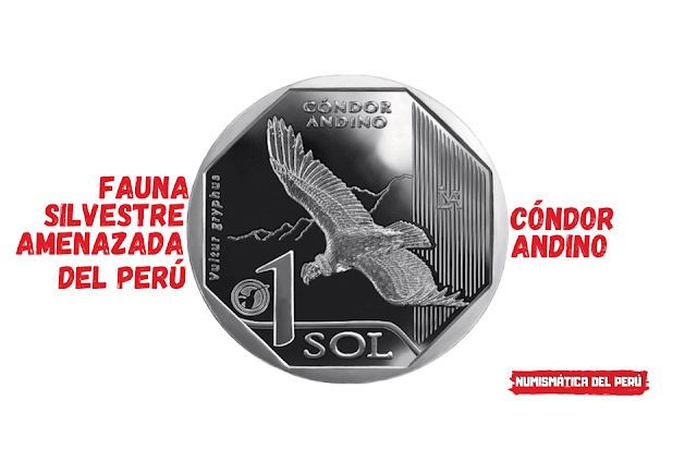 Moneda alusiva al Cóndor andino