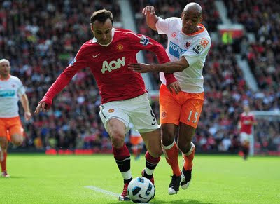 Berbatov Man Utd vs Blackpool Barclays Premier League