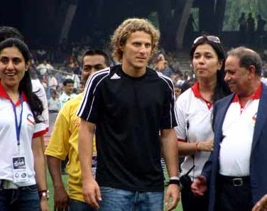 Diego Forlan in Kolkata