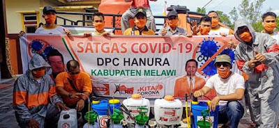 Satgas COVID-19 DPC Hanura Melawi Gelar Aksi Sosial