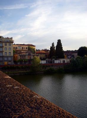 florence buildings sunset