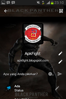 BBM Mod Tema Black Panther v2.13.1.14 Apk For Android Terbaru