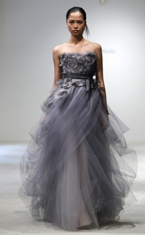 I Heart Wedding  Dress  Vera Wang Gray  Dress  Wedding 