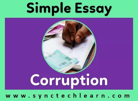 essay on corruption in english