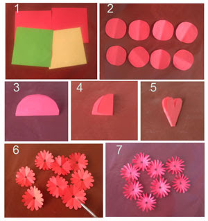 Tutorial Cara Membuat Bunga Dahlia dari Kertas