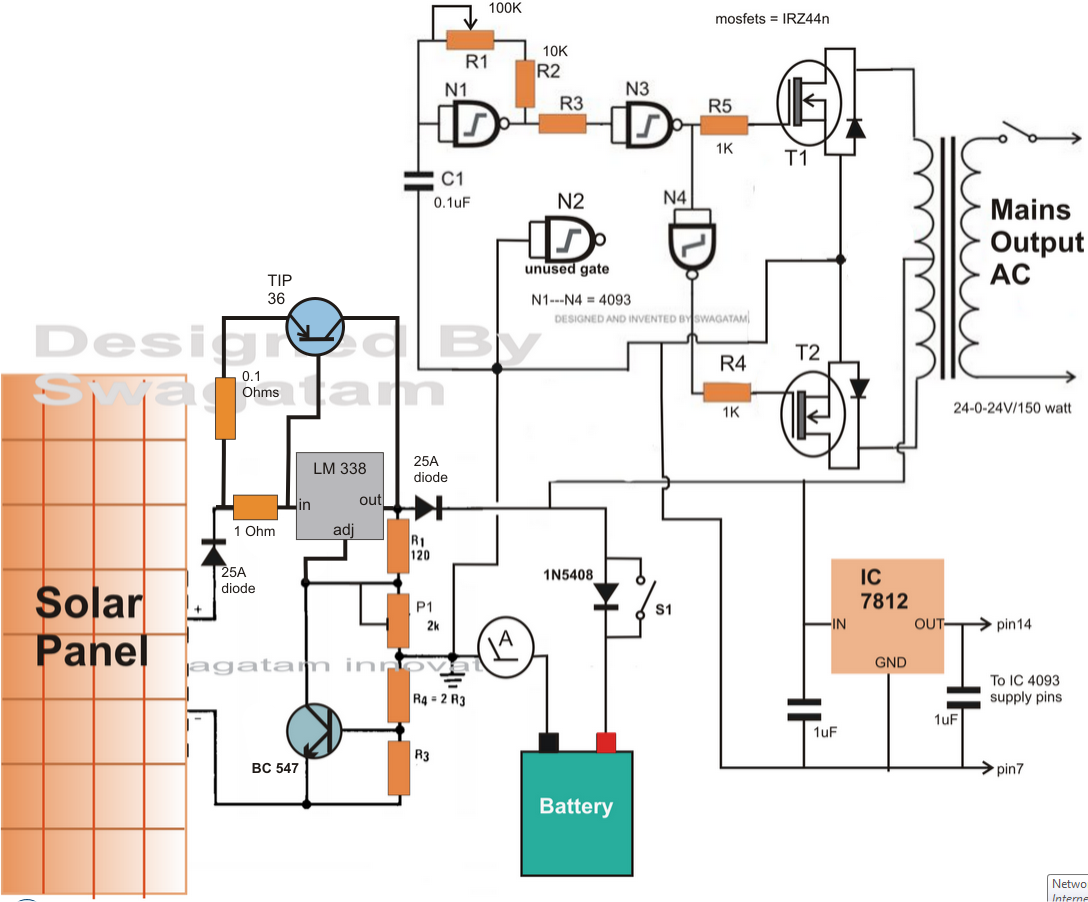 How to Make a Solar Inverter Circuit