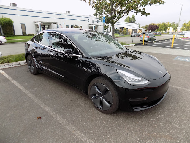 2018 Tesla- Before work was done at Almost Everything Autobody