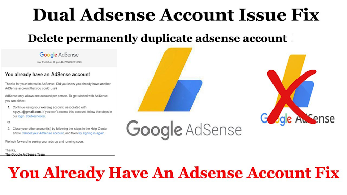 You already have an AdSense account fix | How To Delete AdSense Account Permanently | You Already Have an AdSense Account Problem Fixed