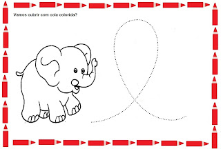 atividade para o maternal letra e