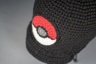 Pokeball Beanie with Bill - Free Crochet Pattern