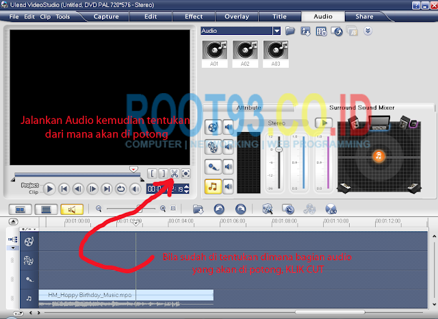 editing audio dengan ulead 2