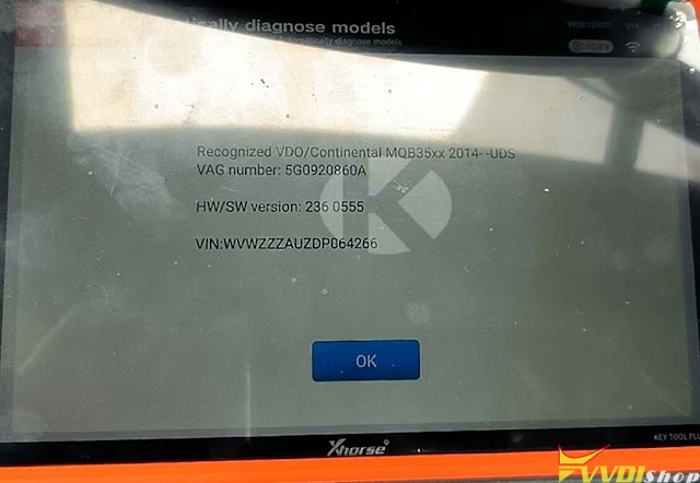 Xhorse VVDI Key Tool Plus Adds 2014 VW Golf MQB Key 1