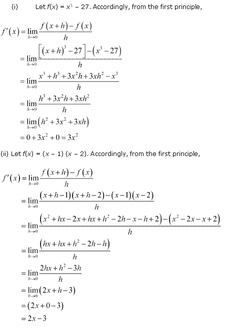 Solutions Class 11 Maths Chapter-13 (Limits and Derivatives)