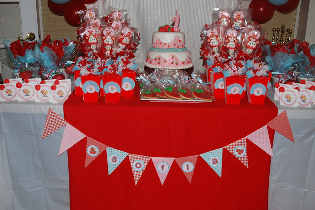 Strawberry Birthday Party Theme photo