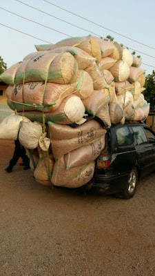 Man Arrested In Sokoto For Overloading His Vehicle With Over 30 Bags Of Beans