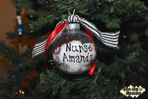 DIY Personalized Nurse Christmas Ornament