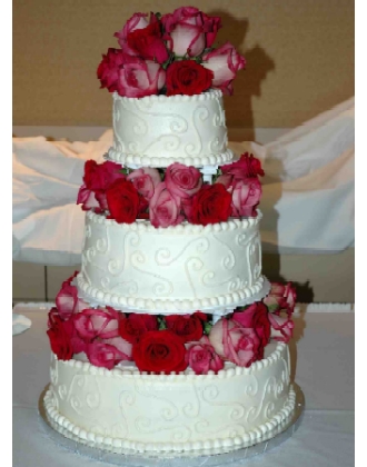 3 tiered wedding cakes