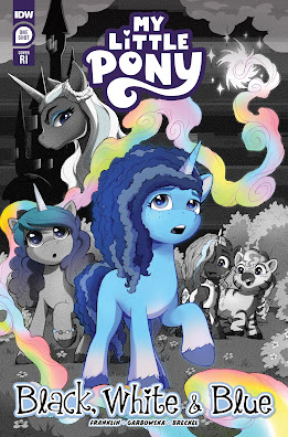 My Little Pony: Black, White, & Blue Cover RI 25