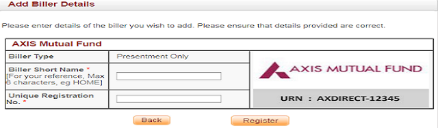 How to Add Mutual Fund as a Biller for SIP through Internet Banking?