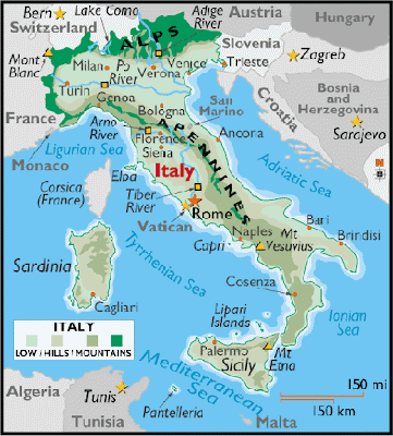 Mapa de Italia Ciudades