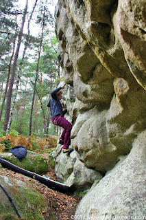 Françoise Roumégoux  dans la Nébuleuse, 5B, Rocher Canon