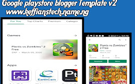 download Google playstore v2 premium blogger template