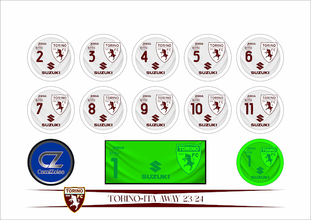 TORINO-ITA AWAY 23/24 CAMIZOLAS ESCUDO PARA BOTÃO GULIVER ARTE PARA BOTÃO PLAAR ESCUDINHOS BOLAGOL ALGAZARRA FABIANA ESTRELA TIMES DE BOTÃO TIMES FUTEMESA