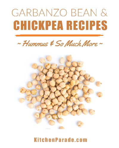 A collection of Chickpea Recipes (aka Garbanzo Bean) ♥ KitchenParade.com. Hummus plus seasonal salads, soups & more.