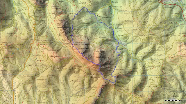 Mapa Cresterio Integral del Anboto