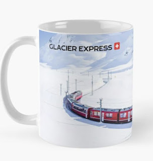 Alpine Glacier Express Switzerland Coffee Mug