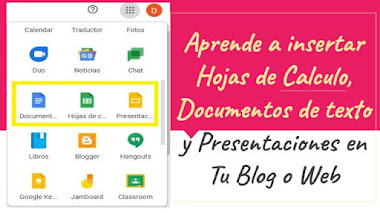Insertar Documentos de Google en mi Blog o Pagina Web
