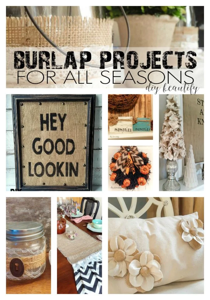 Fabulous burlap projects for the home!