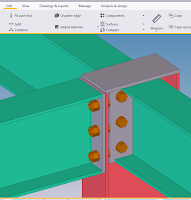 Tutorial Tekla Measure bolt spacing,Tutorial tekla indonesia