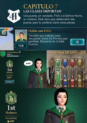 Hogwarts Mystery fotonovela puntos