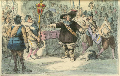 Cromwell dissolving the Long Parliament