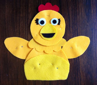 Chica Puppet in progress