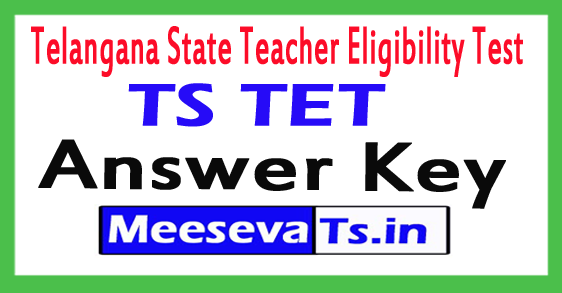 TS TET Answer Key 2018