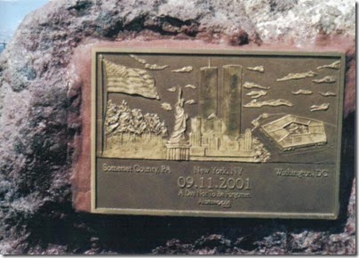 9-11 Monument at Riverfront Park in Rainier, Oregon on September 5, 2005