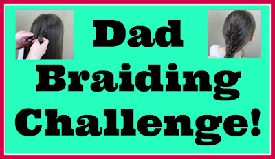 Dad braiding, hairstyling challenge